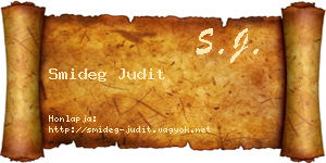 Smideg Judit névjegykártya